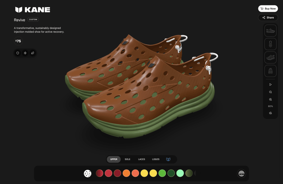 Showcase image for Footwear Product Customizer