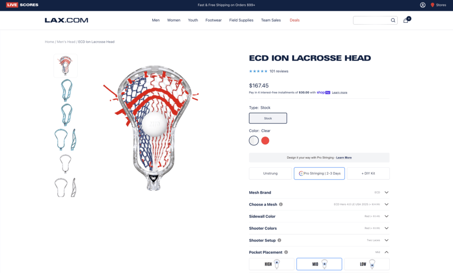 Showcase image for Lax.com